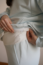 Брюки широкие Ритм премиум для беременных, Голубой