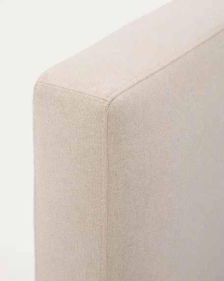 Кровать Blok бежевая со съемными чехлами под матрас 90х200 см