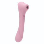 Нежно-розовый двусторонний стимулятор Daisy Massager - 20,2 см. (Цвет: нежно-розовый)