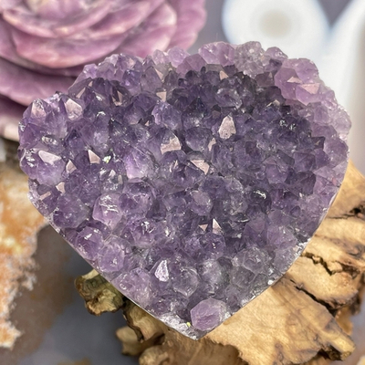 32864 Аметист друза сердце 70мм