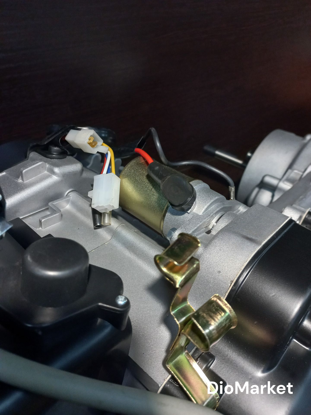 Двигатель 139QMB 80 кубов 4-тактный воздушный, под 12е колесо для китайских скутеров