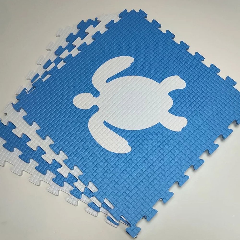 Мягкий пол "Жители моря" 500x500x10 мм 45 шор