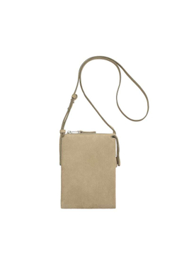 ZARA КОЖАНАЯ МИНИ-СУМКА ЧЕРЕЗ ПЛЕЧО, ПЕСОЧНЫЙ