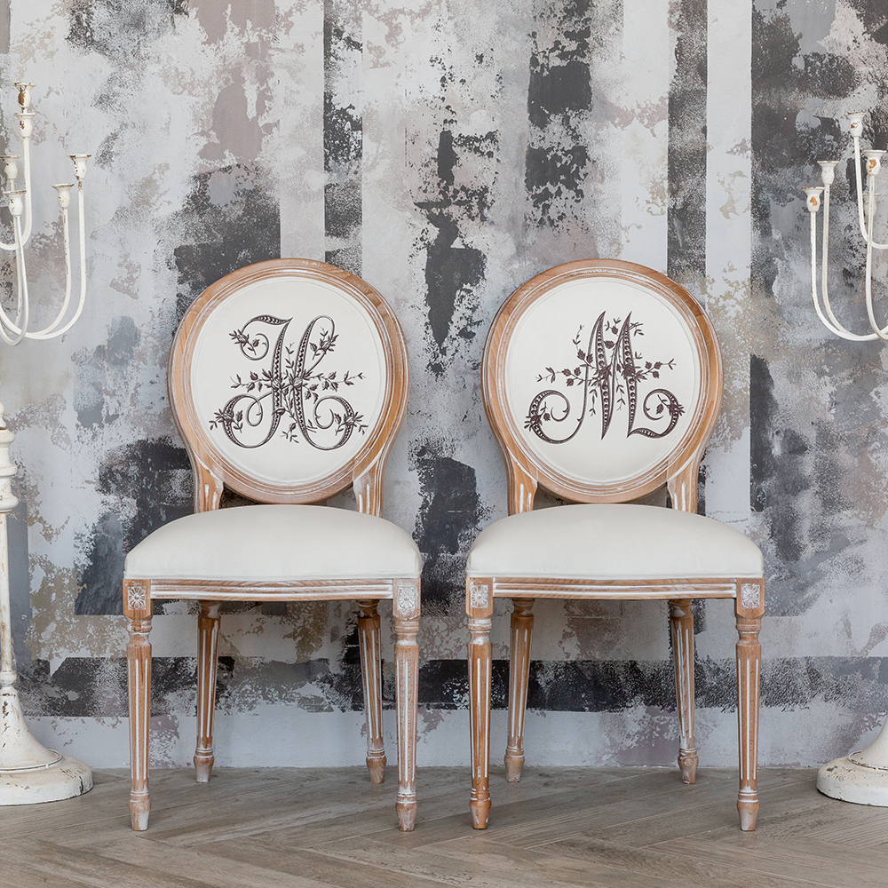 Стул Объект мечты Монограмма буквы M