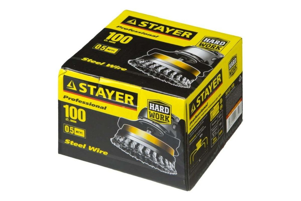 Щетка чашечная усиленная PROFESSIONAL для УШМ STAYER 35137-100