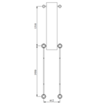 Спортивный комплекс №6, параворкаут, брусья со скамьей, 3440*610*1600 мм., D=89 мм.
