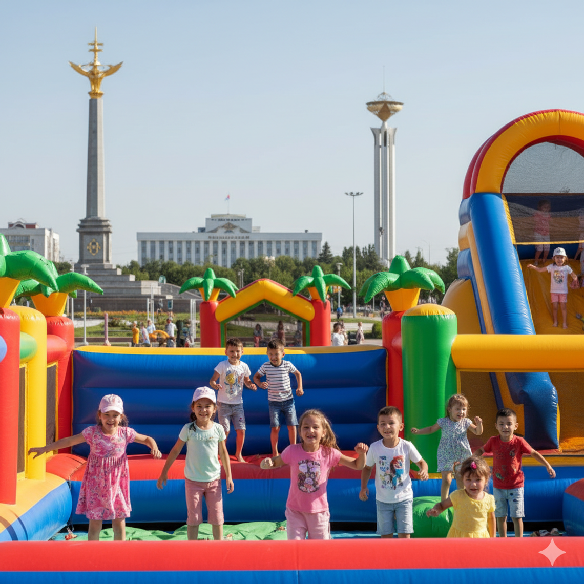 Надувной батут купить в Петропавловске – БатутМастер 🎪