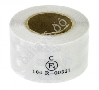 Наклейка - Лента светоотражающая 10м - Белая 82110б