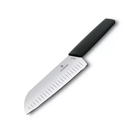 Victorinox - Нож Swiss Modern 17см Santoku черный / артикул   6.9053.17KB  / GTIN 7611160092472
