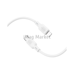 Зарядный кабель Borofone BX113, USB-C - Lightning, 3A, 27W, 1 м, белый
