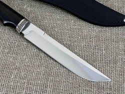 Нож "Атаман", сталь 95Х18, рукоять мореный черный граб