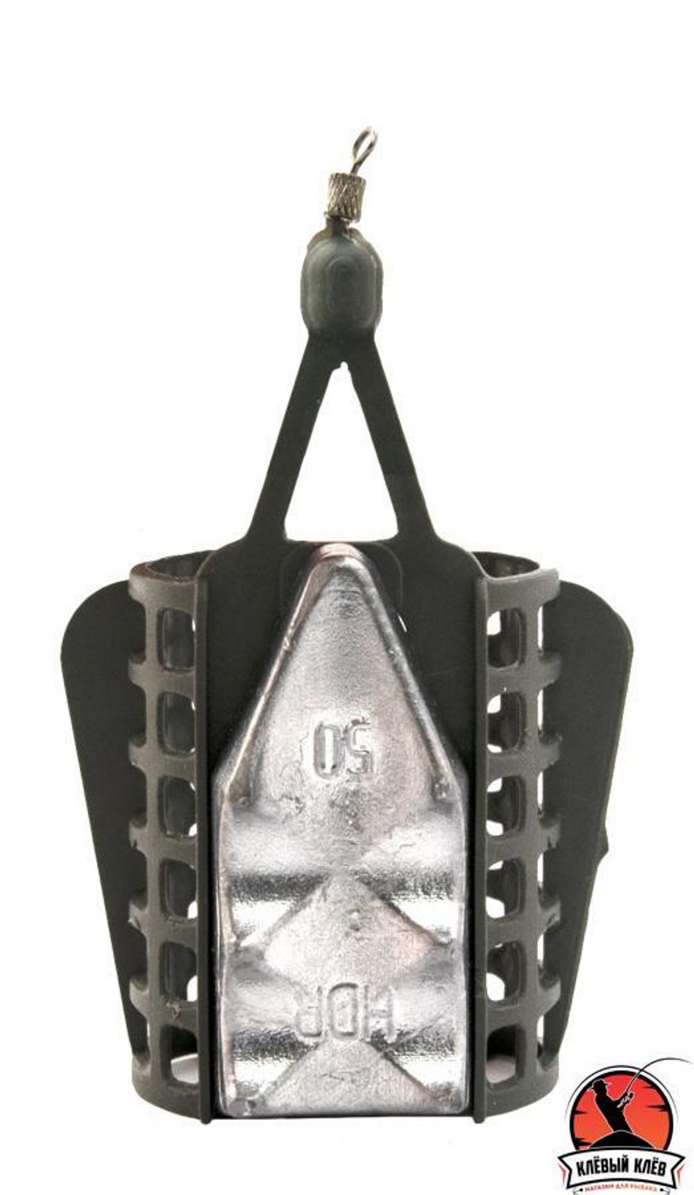 Кормушка ECOPRO фидерная пластик. Хамелеон с грунтозацепом  50 г. (10 шт.)