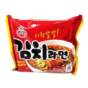 Лапша "Kimchi ramen" со вкусом кимчи 120г, Южная Корея