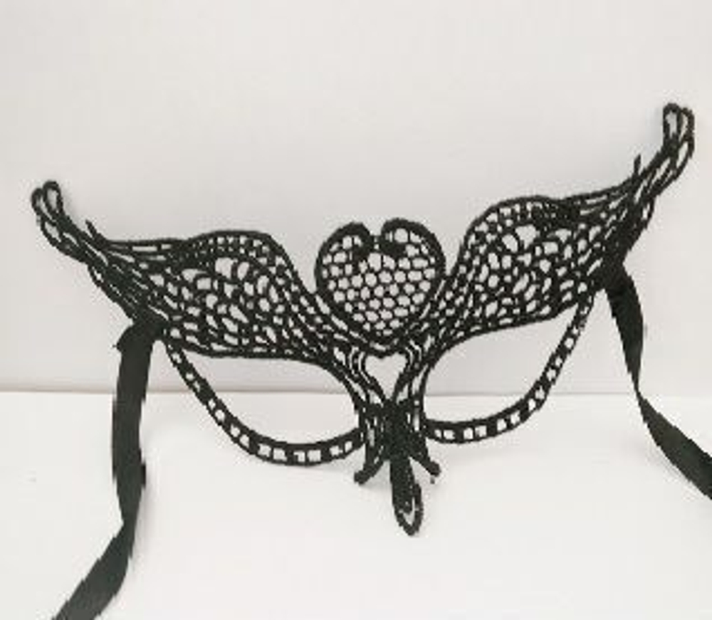 Кружевная маска Звезда бала (Цвет: черный)