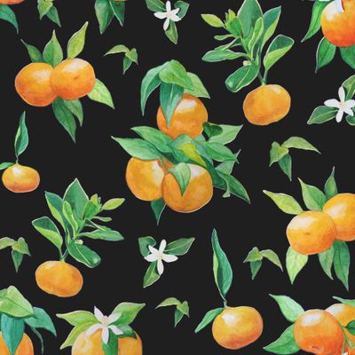 Мандариновое настроение на черном