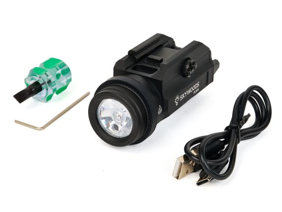 Фонарь подствольный пистолетный Skywoods Arcturus 800 люмен, красный ЛЦУ