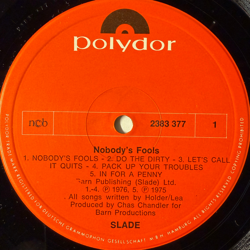 Slade - Nobody's Fools (Скандинавия 1976г.)