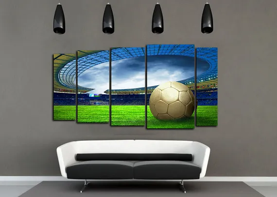 Модульная картина " Футбольный стадион "