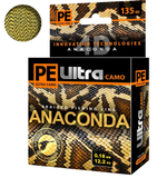 Плетеный шнур для рыбалки AQUA PE Ultra ANACONDA CAMO Desert