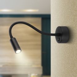 Светильник настенный ЭРА WL 33 BK 3Вт IP20 черный