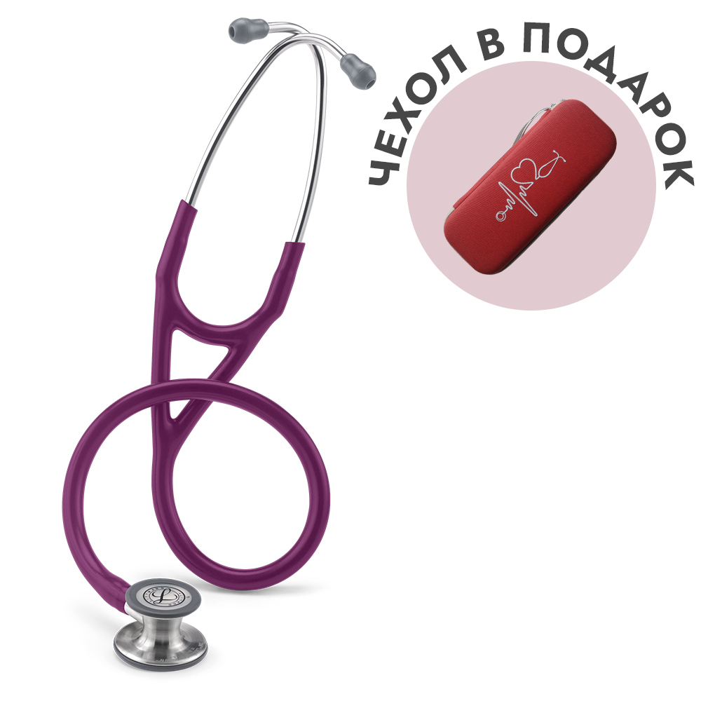 Стетоскоп Littmann Cardiology IV, сливовый, стальная акустическая головка (6156)