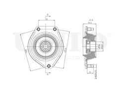 Опора амортизатора передняя левая UNIO RMP-13135