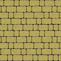 Тротуарная плитка Арена - Гранит Желтый, комплект из 2 видов плит