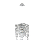 Светильник на штанге 1x60Вт E27, металл/хрусталь, хром