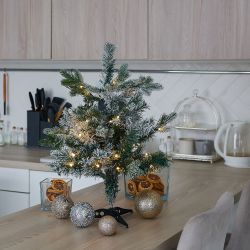 ULD-T5460-030-SNA-3AA WARM WHITE IP20 XMAS TREE SNOW Дерево светодиодное Ёлочка снежная. на батарейках 3АА не в-к. 54х60см. 30 светодиодов. Теплый белый свет. TM Uniel