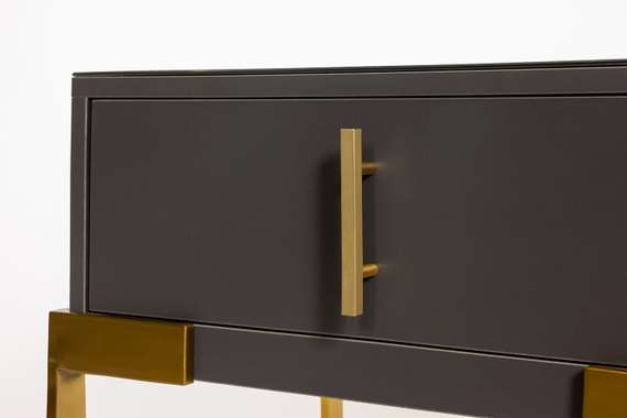 Тумба прикроватная серая