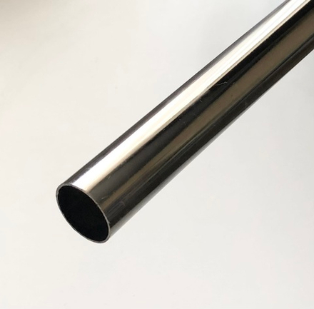 Труба круглая металлическая d19 мм, цвет черный никель