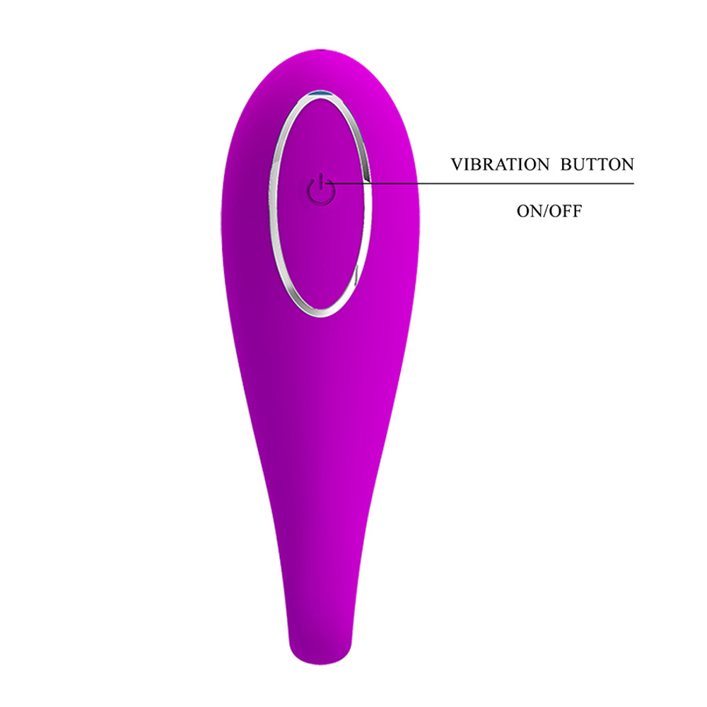 Лиловый вибратор для двоих с управлением через приложение Pretty Love Vibrator August BI-014582HP