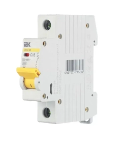 Автоматический выключатель IEK KARAT 16А 1P 4,5кА тип С комплект 3шт