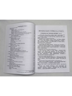 № 009 Глас 6. Песнопения воскресной службы