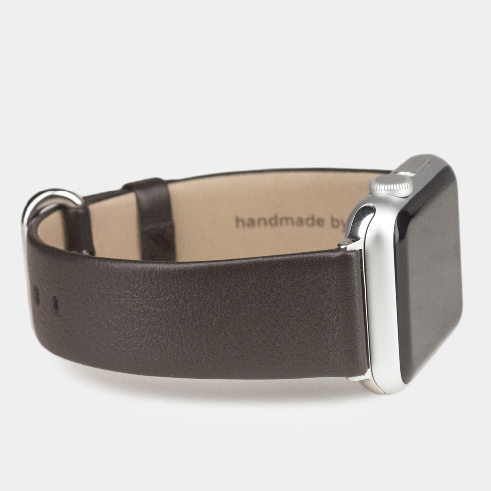 Ремешок для Apple Watch 40/41mm Classic из кожи теленка темно-коричневого цвета