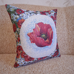 Декоративный гобеленовый чехол для интерьерной подушки Раздолье 38*38