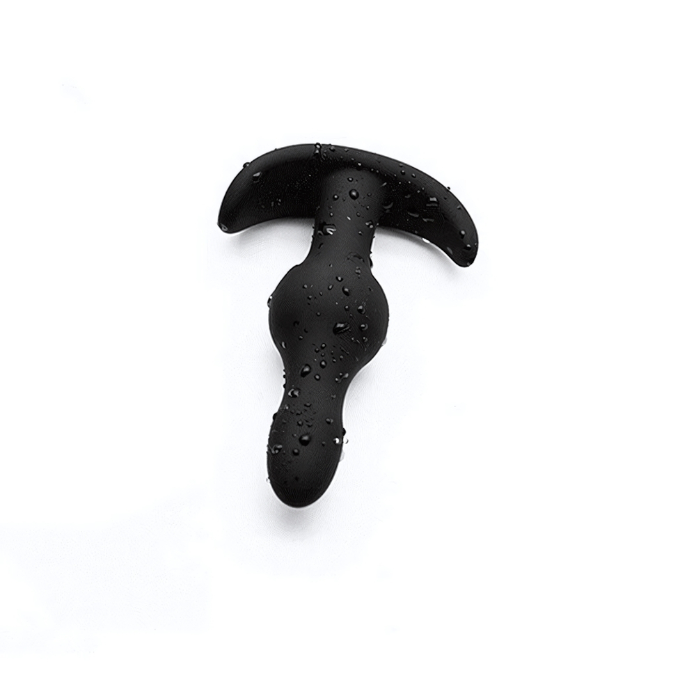 Силиконовая анальная пробка для ношения ONJOY Silicone Collection (Цвет: черный)