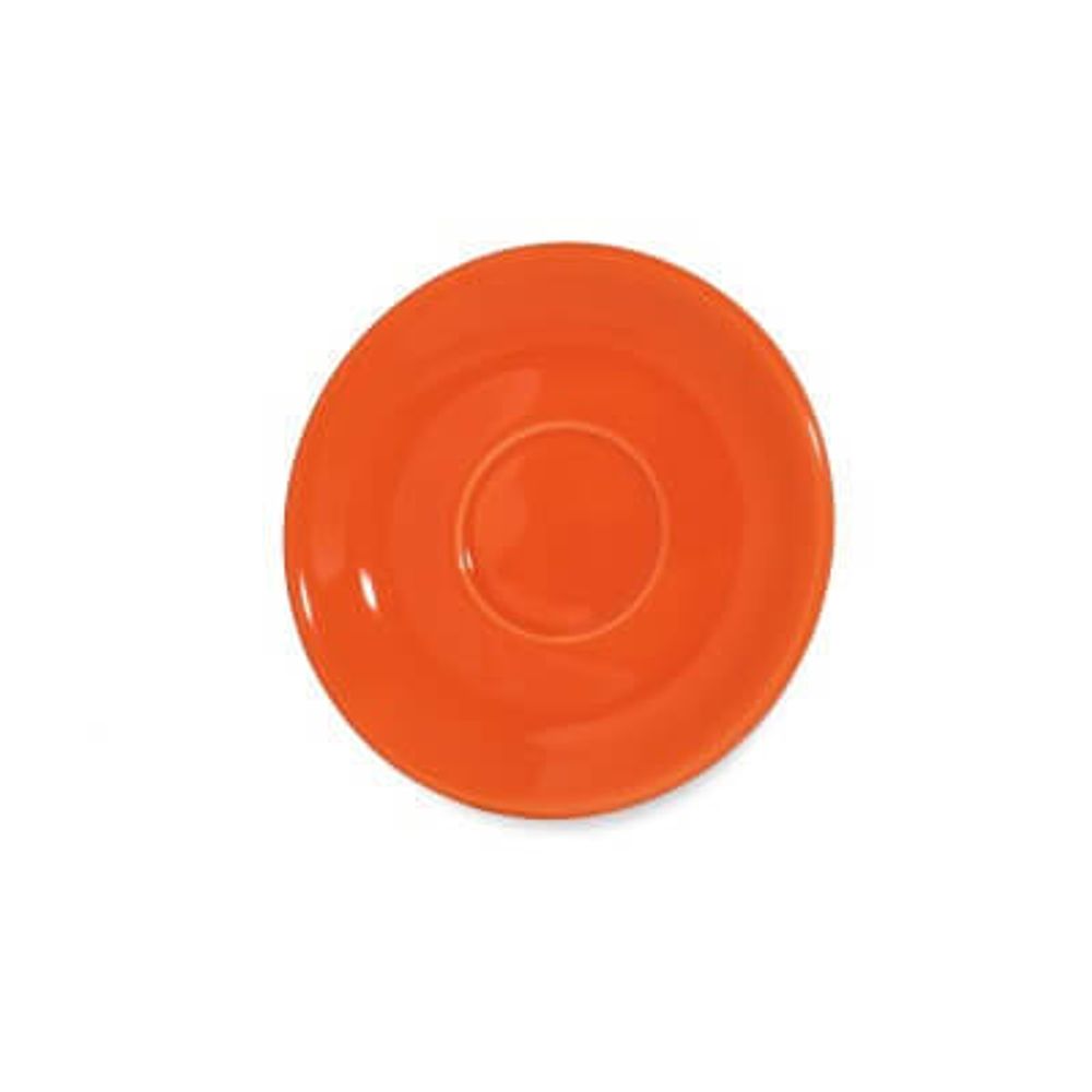 Блюдце 15см, Lantana оранжевое, для чашки CS6651, фарфор SandStone