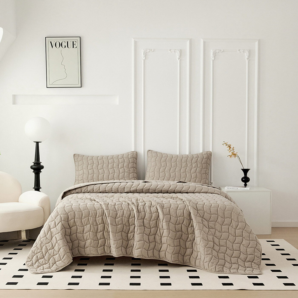 Покрывало 230x250 Sofi De MarkO Минелла бежевое