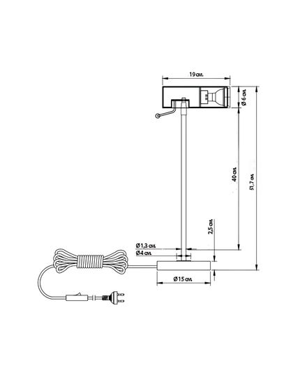 Золотая настольная лампа “Ллойд”