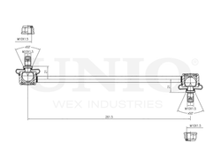 Стойка стабилизатора задняя UNIO SSP-50034