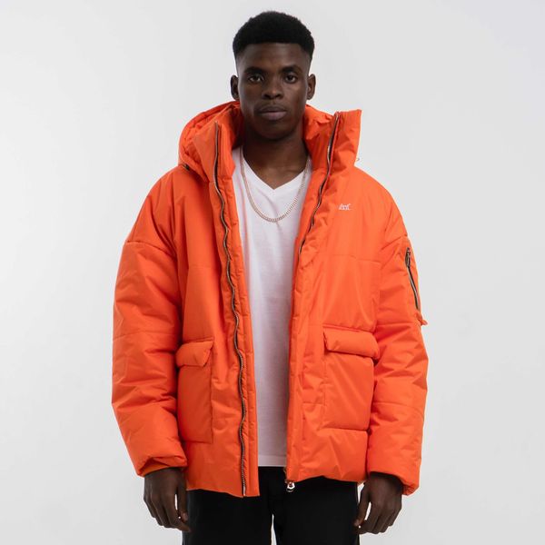 Пуховик "DD23" Оранжевая - фото 1