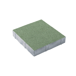Тротуарная плитка КВАДРАТ 400х400 мм - Стандарт Зеленый