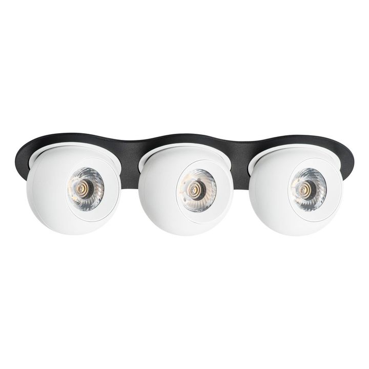 Комплект из светильника и рамки Lightstar Intero Ball (217637+217062+217062+217062) i637626262