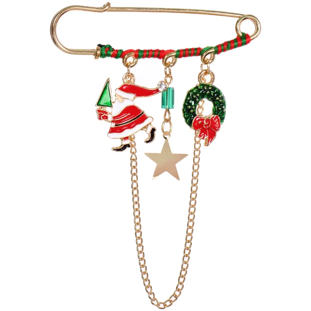 Брошь - булавка новогодняя «Best Podarok - Дед Мороз «, 7*7см