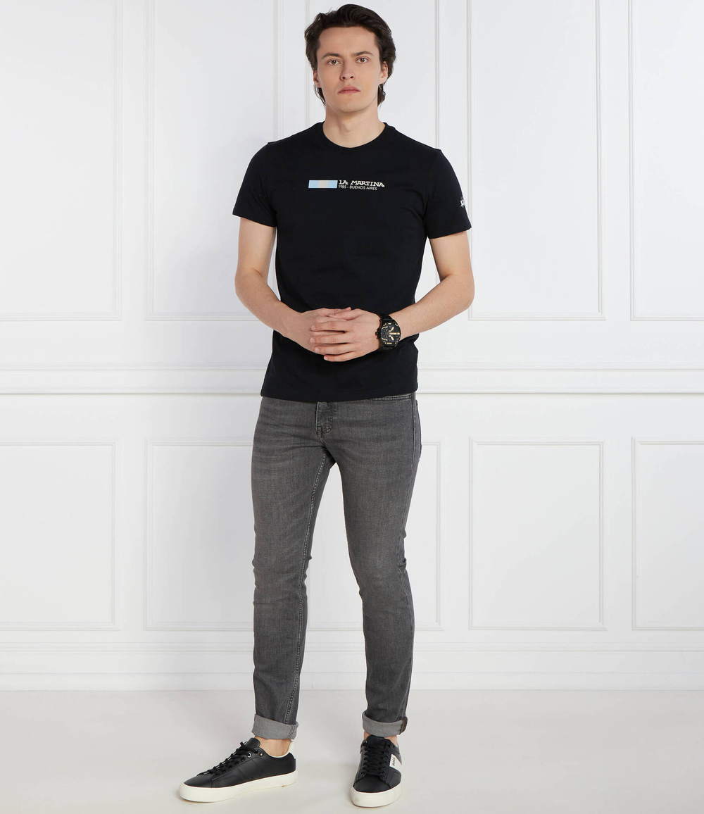 Футболка La Martina - черный(YMR314 JS206)