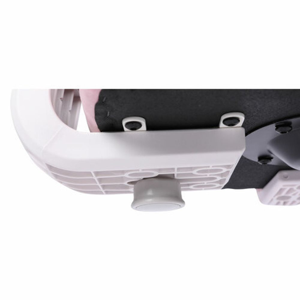 Кресло детское с подставкой для ног BRABIX "Sky MG-206", велюр, розовое, 533154