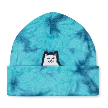 Шапка Rip N Dip Lord Nermal Beanie (Navy / Aqua Lightning Wash)