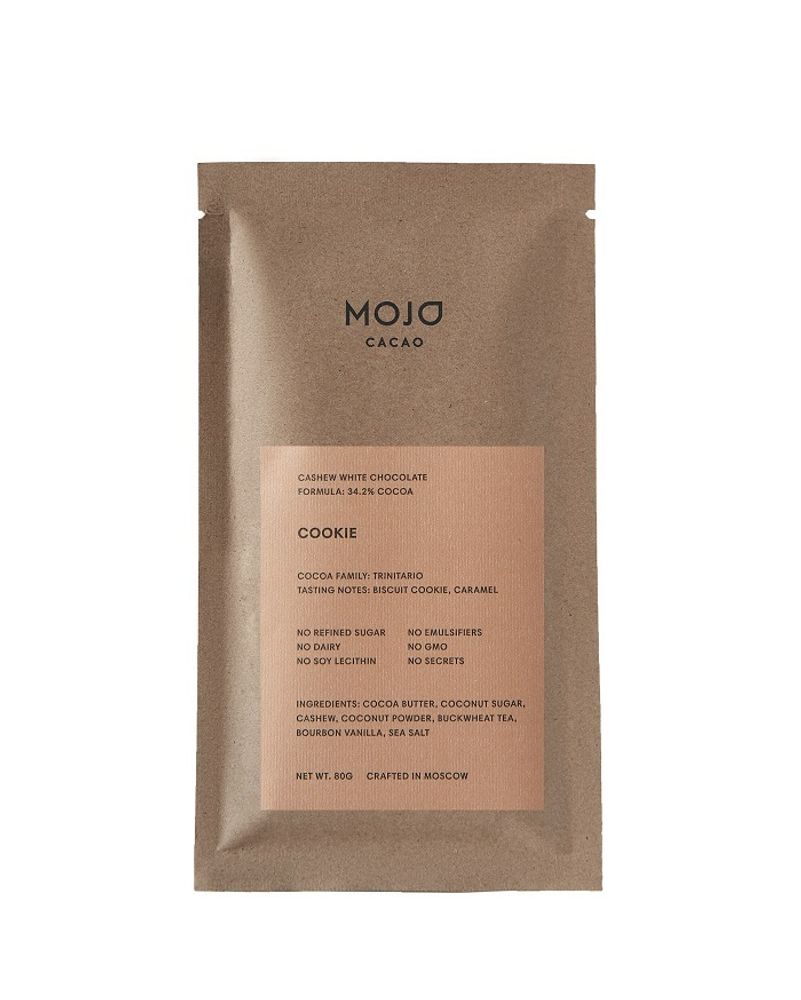 Cookie. Белый шоколад Mojo cacao с гречишным чаем со вкусом печенья