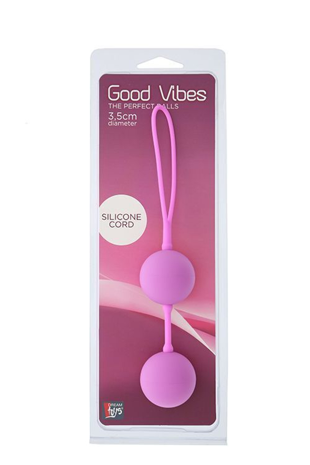 Розовые вагинальные шарики на силиконовой связке GOOD VIBES THE PERFECT BALLS PINK (Цвет: розовый)